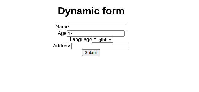 form output without validation